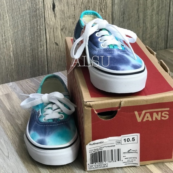NWT VANS Authentic Tie Dye Navy Kid’s - Picture 5 of 7
